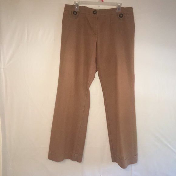 F L Malik Pants - F L Malik Women's Slacks Pants Brown Size 12